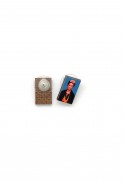 Frida Kahlo Studs * Red/Blue